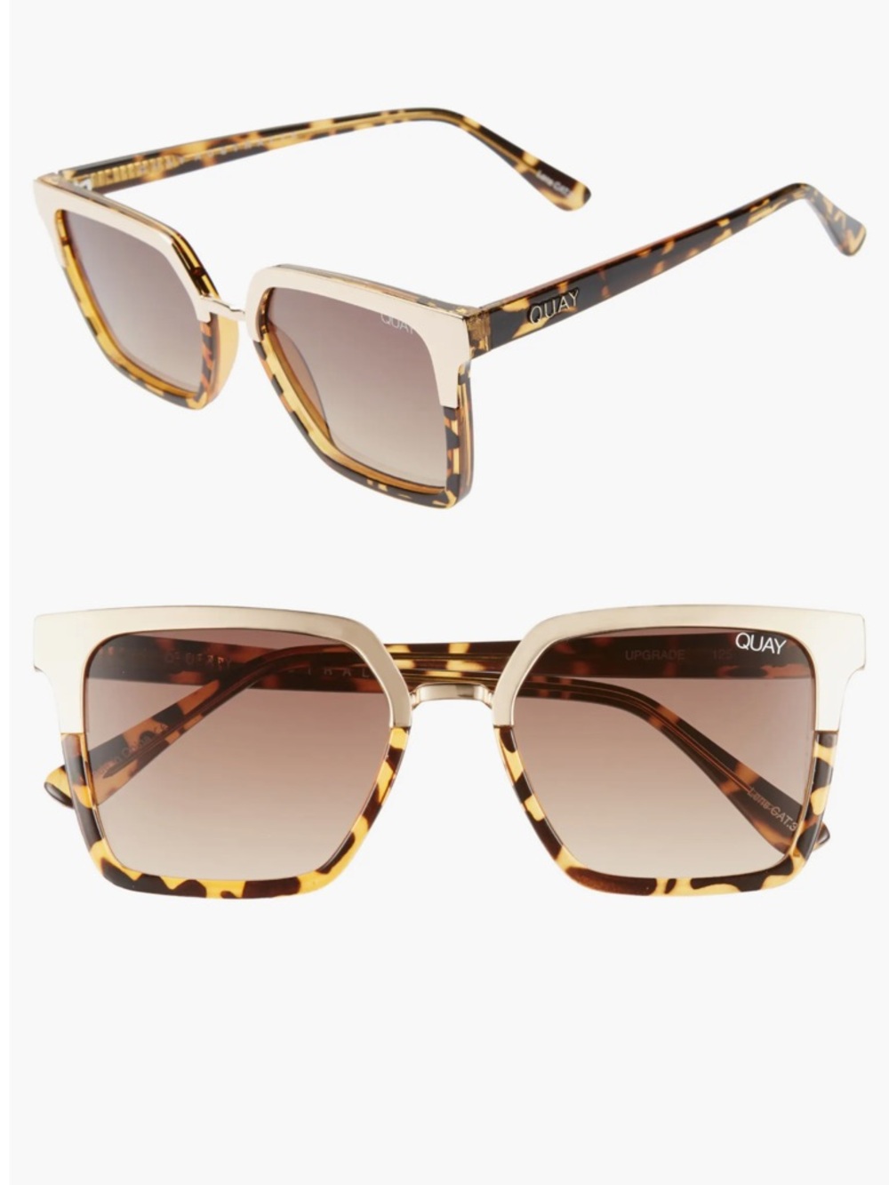 Quay x Jaclyn Hill “Upgrade” Gold and Tortoise Sunglasses